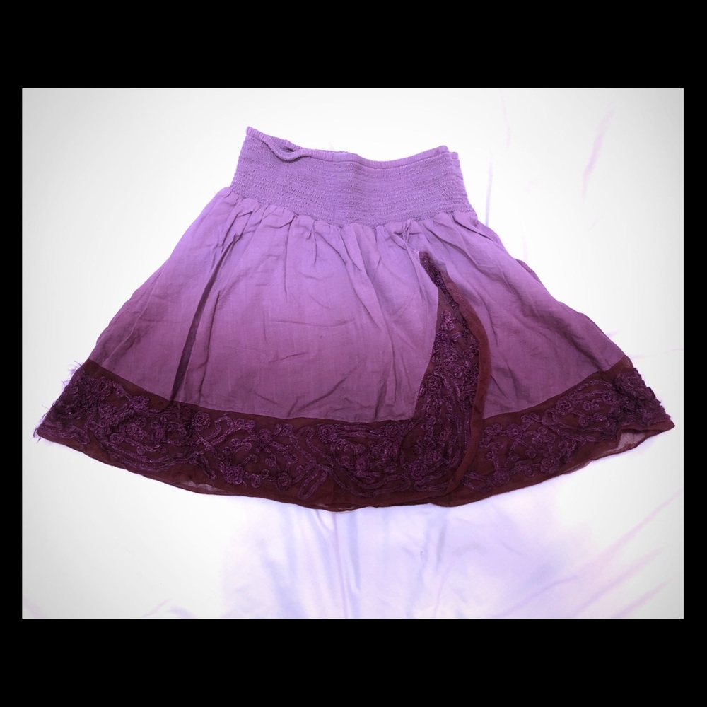 Free People Skirt in Purple (Small)